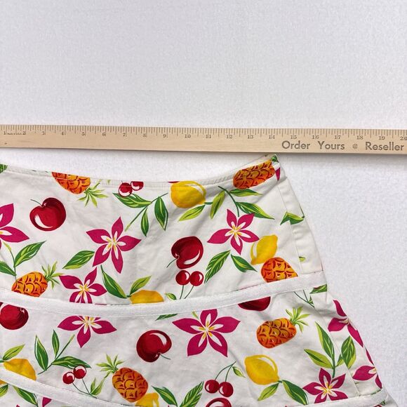 Vintage Gemilli Fruit Print‎ Midi Skirt Sz 12 Pineapple Lemon Cherry Cottagecore - Picture 10 of 11